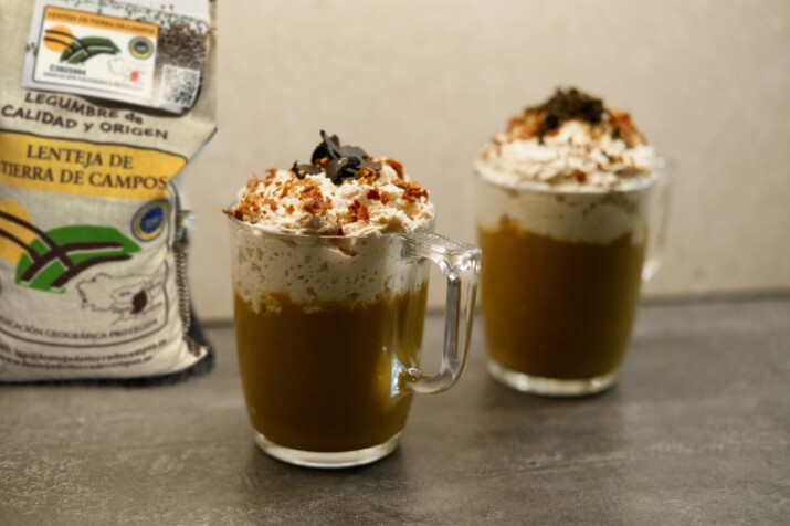 Capuchino de Lenteja y Foie